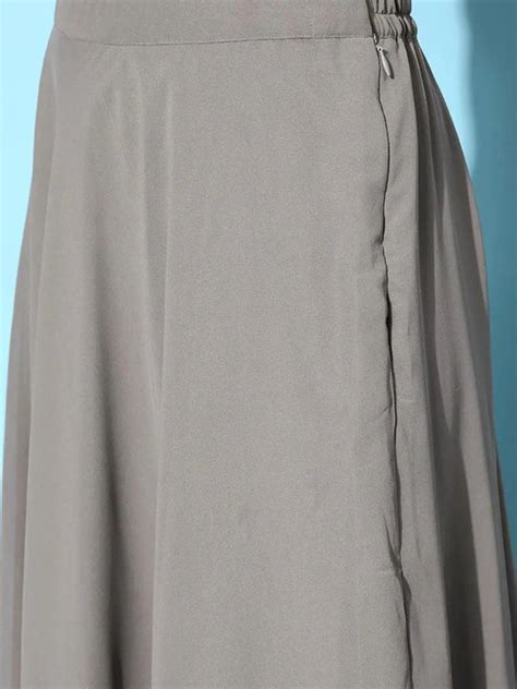 Buy Grey Sequinned Georgette Lehenga Set With Potli Online at Rs.1264 ...