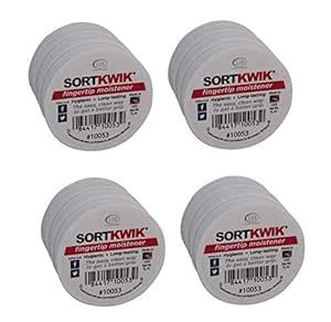 LEE 10053 Sortkwik Fingertip Moisteners, 3/8 oz, Pink, Sold as 4 Pack ...