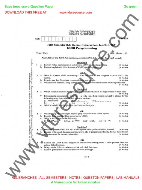 Unix qp - paper - Electronic And Communication - Studocu