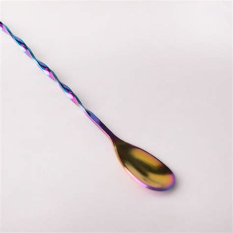 Bar Spoon With Fork Multicolour Set of 2
