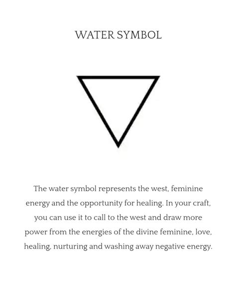 Symbol for Water Triangle Tattoo