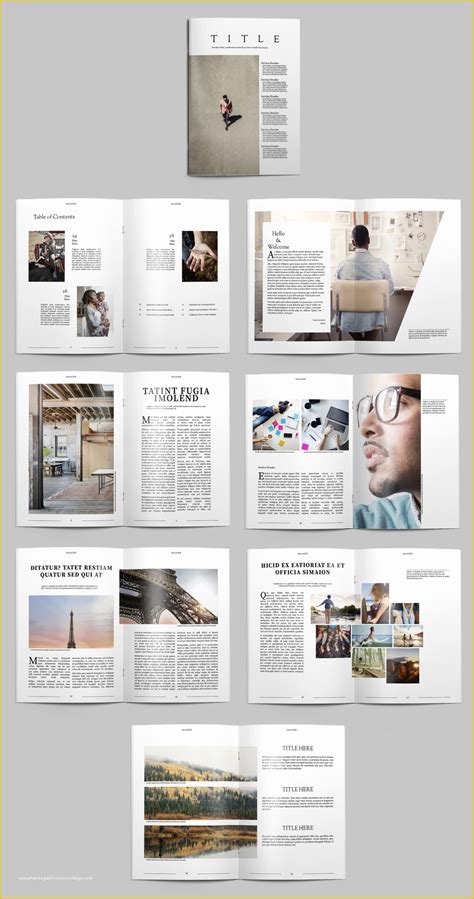 Image result for InDesign Page Layout Templates