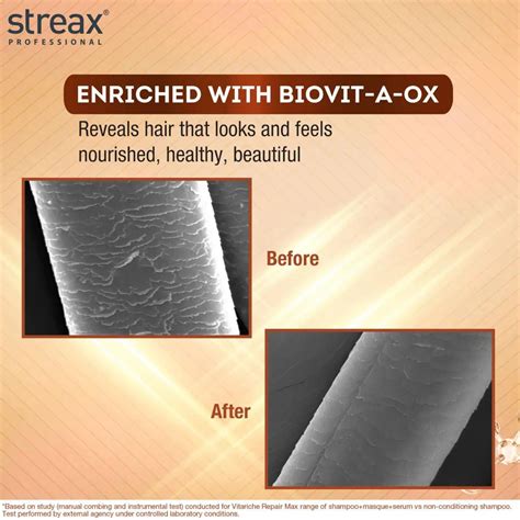 Streax Professional Vitariche Care Repair Max Shampoo & Conditioner ...