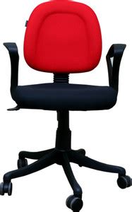 Shri Ganesh Furniture Mart Office Low Back Chair (Red) Fabric Office ...