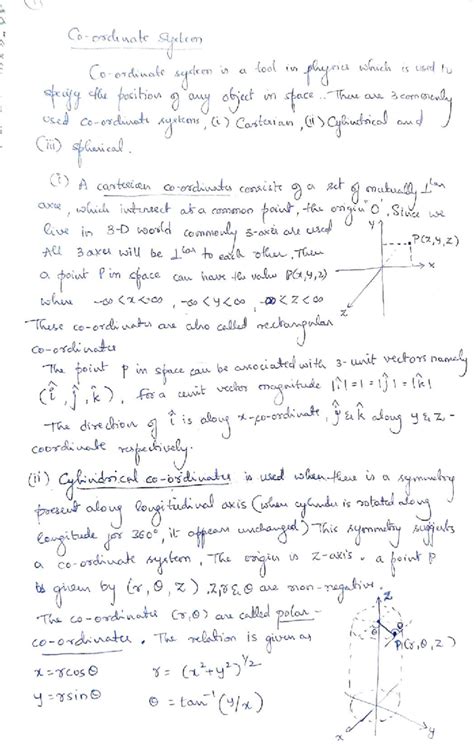 Classical Mechanics (1) - Coordinate Systems and Forces in Motion - Studocu