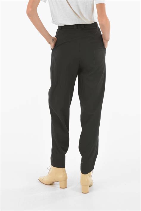 Aeron High Waist Single Pleated Pants with Cuffs women - Glamood Outlet