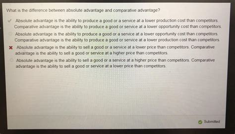 Difference between absolute advantage and comparative advantage ...