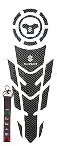 A1GRAPHIX 3D Emboss Tank Pad & Fuel Cap Suzuki Gixxer Bike sticker (D ...