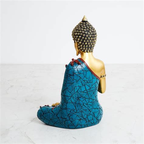 Buy Alpana Polyresin Buddha Figurine with T-Light Holder from Home ...