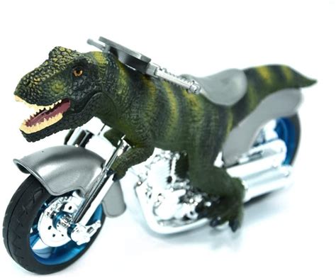 Buy Bignosedeer Dinosaur Motorcycle Toys Animal Friction Motorcycles ...