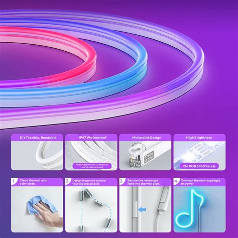 VOCOlinc RGBIC Neon Rope Lights Instruction Manual