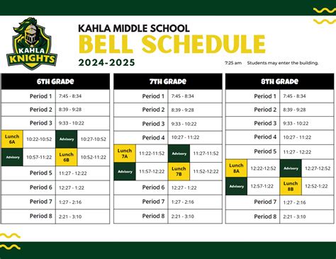 Bell Schedule / 2024-2025 Bell Schedule - Worksheets Library