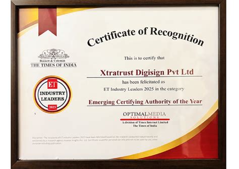 Awards and recognitions | XtraNet Technologies Limited