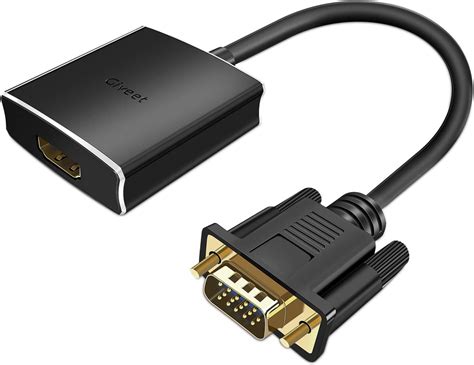 Amazon.com: Giveet VGA to HDMI Adapter with Audio, PC VGA Source Output ...