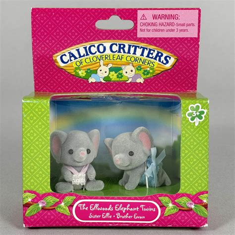 [6040] エポック Calico Critters The Ellwoods Elephant Twins (ふたごのゾウの赤ちゃん ...