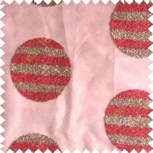 Red gold color geometric circles shapes texture finished embroidery ...