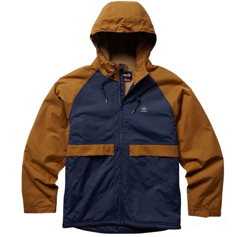 Wolverine Men's I-90 Sherpa Lined Waterproof Casual Rain Jacket - Navy ...