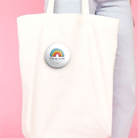 Cute Rainbow Badge With Magnet – Bigsmall.in