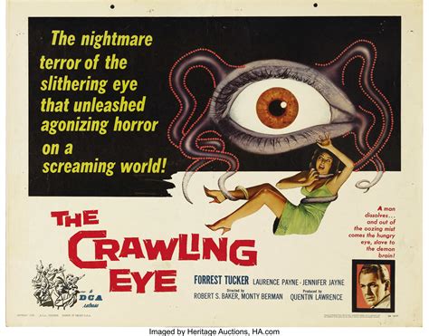 The Crawling Eye (DCA, 1958). Half Sheet (22" X 28"). This German | Lot ...
