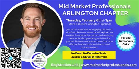 Mid Market Professionals - Arlington Chapter (February 2025), Dave ...