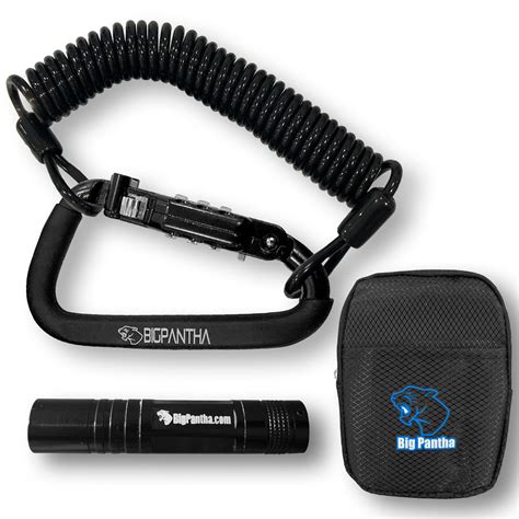 Buy BigPantha Motorcycle Helmet Lock & Security Cable - Black Carabiner ...