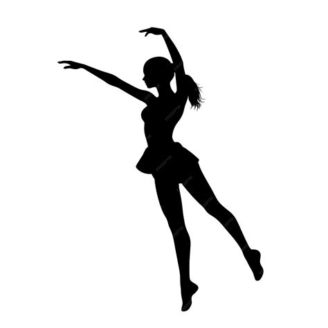 Premium Vector | Dynamic Ballet Dancer Silhouette