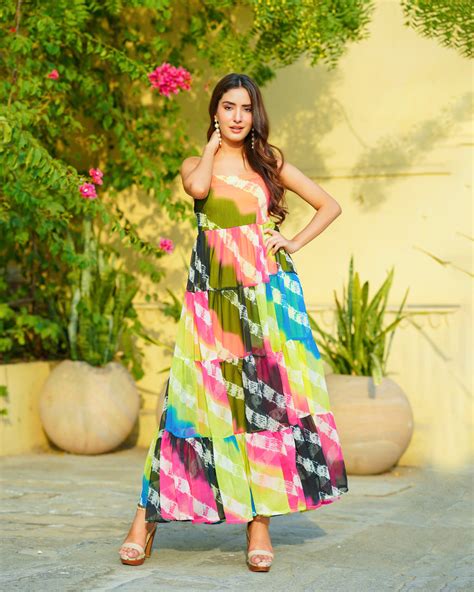 Tie Dye Chiffon Maxi Dress – Ambraee