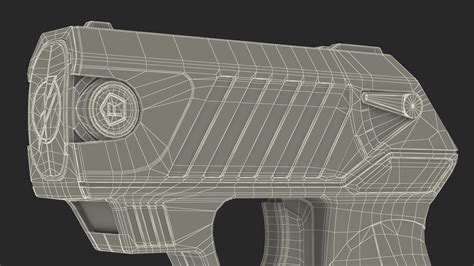 Compact Stun Gun LASER Pulse Black 3D Model $34 - .3ds .blend .c4d .fbx ...