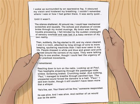 Image result for Personal Narrative Examples 8th Grade