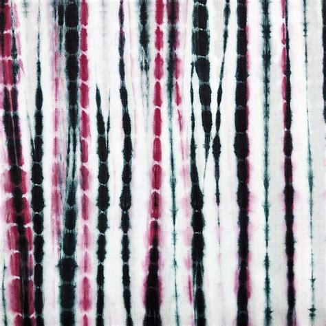Pure Cotton Shibori Black With Pink Tie And Dye Fabric – Sanskruti