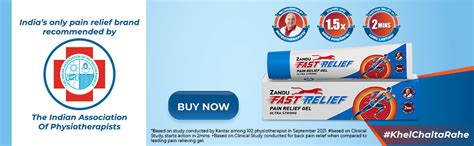 Buy Zandu Fast Relief Gel- 45ml | For back, Neck & Shoulder and Knee ...