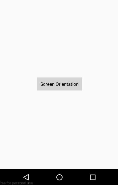 Android Screen Orientation 的图像结果