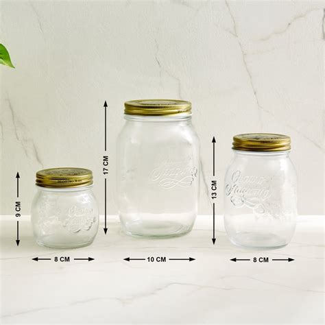 Buy Siattle Vixen Set of 9 Glass Storage Canisters from Home Centre at ...
