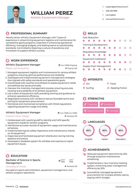 Sports Equipment Manager Job Description at Amelia Woodhouse blog