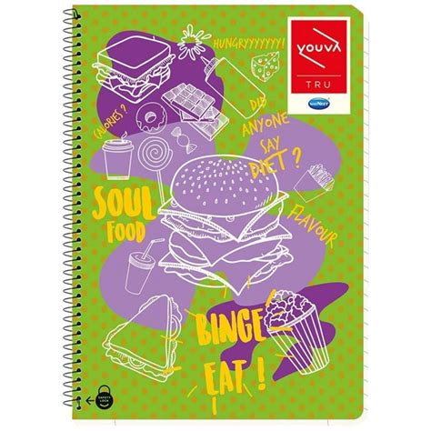 Youva Spiral Bound Unruled Notebook - 29.7*21cm (300 Pages)