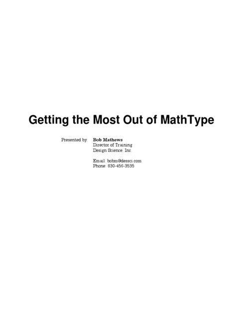 Image result for MathType User Guide