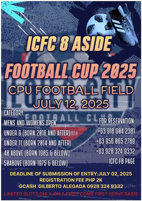 ICFC 8Aside Football Cup 2025, CPU Football Field, Iloilo, 12 July 2025 ...