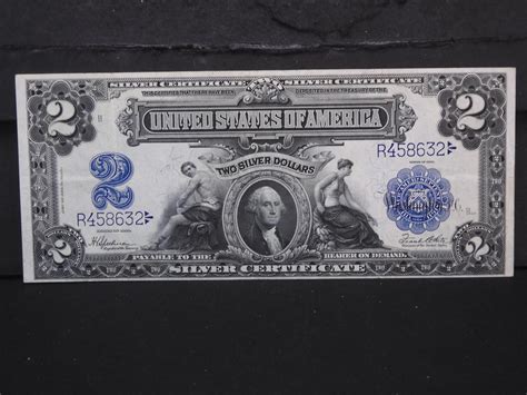 Sold Price: 1899 Series US Two Dollar Silver Certificate - Large Size ...