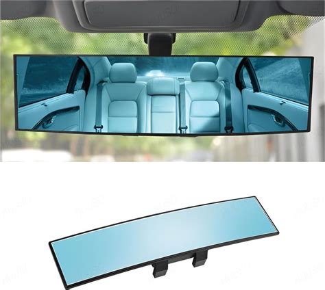 SkycropHD Anti Glare Rear View Mirror for Car, Clip on Wide Angle ...