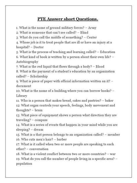 Image result for Short-Answer Type Questions Pte