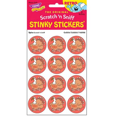 Gobble! Gobble!, Spice scent Retro Scratch 'n Sniff Stinky Stickers ...