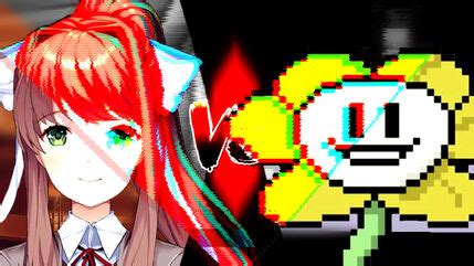 Image result for Flowey vs Monika