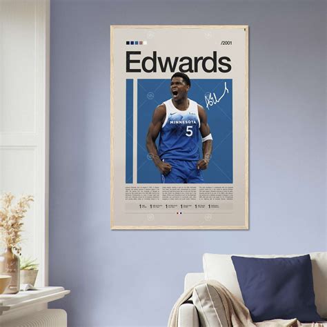 Anthony Edwards Full-Size Poster, Ready to Hang - Citiesbox