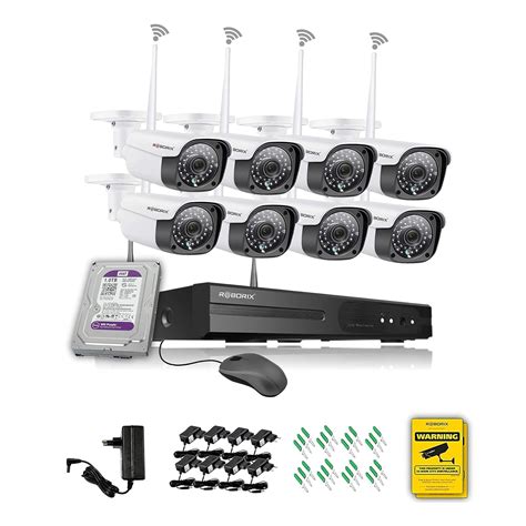 Buy ROBORIX 8 Camera 3MP Wireless CCTV Complete Kit with WIFI Indoor ...