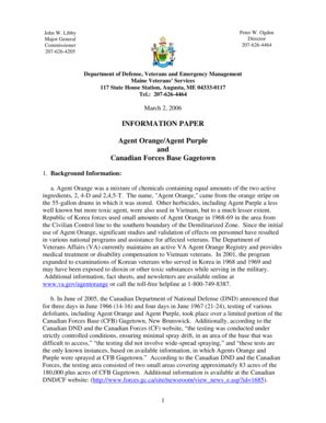 Fillable Online me ngb army INFORMATION PAPER Agent Orange/Agent Purple ...