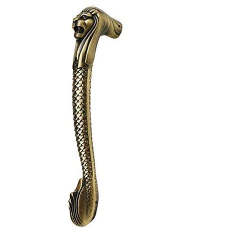 Rhythm Lion Shape Main Door Handle Brass Antic Finish | Home Decor ...