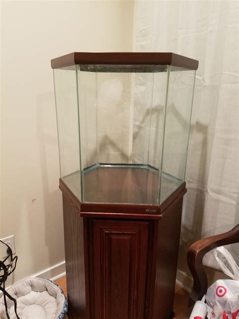 "45" gallon hexagon : r/Aquariums