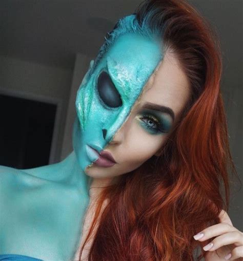 Alien Halloween Makeup 的图像结果