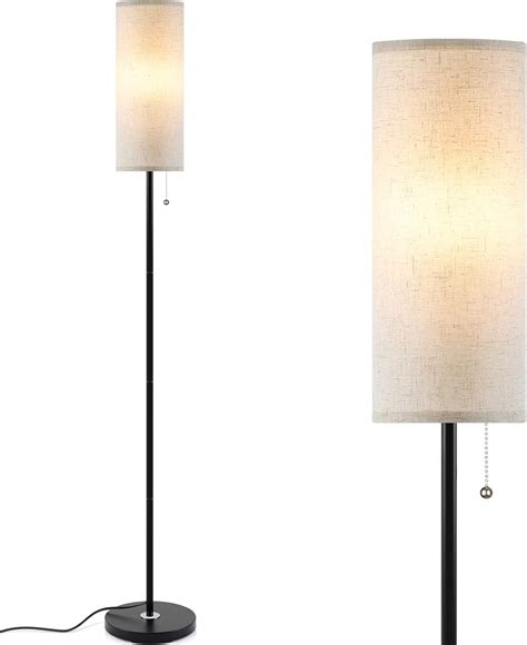 Coucrek Floor Lamp for Living Room, 3 Color Temperature Modern Standing ...