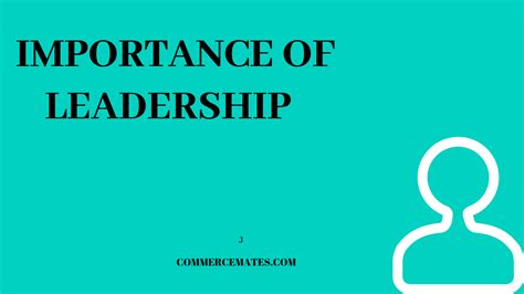 Importance of Leadership In an Organisation - importance of leadership